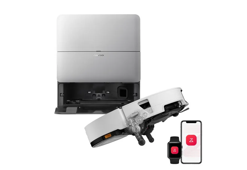 Saugroboter Roborock Saros 20 Sonic 36.000 Pa Staubsauger Roboter, Dual Anti-Tangle System, 7,95cm Ultra-Slim Design, Smart Plan 3.0 de Roborock en Argent – photo produit