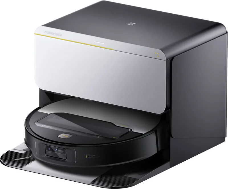 Saugroboter Roborock Saros Z70 R&D system mit Wischfunktion, 65 W, beutellos de Roborock en Argent – photo produit