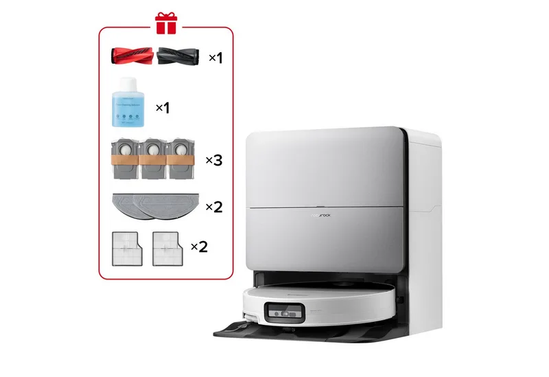 Saugroboter Saros 20 Sonic Complete, 65 W, beutellos by Roborock in White – product photo
