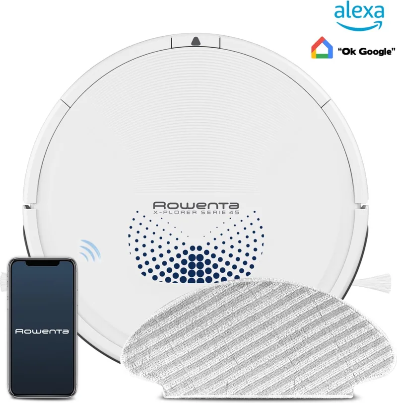 X-Plorer Serie 45 RR8277 - Robotstofzuiger by Rowenta in White – product photo