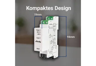 Balkonkraftwerk Shelly Pro 3EM - 120A Strommessgerät WLAN Bluetooth, (3-St), Temperatursensor by Shelly in White – product photo 5 of 5