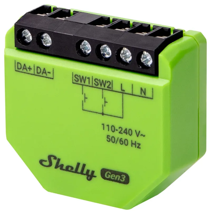 DALI Dimmer Gen3 Dimactor Bluetooth, WiFi van Shelly in Transparant – productfoto 2 van 2