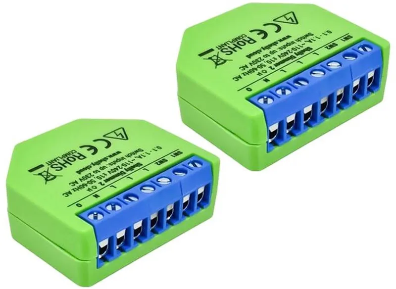 Dimmer 2 WiFi Duopack fra Shelly i Grøn – produktbillede