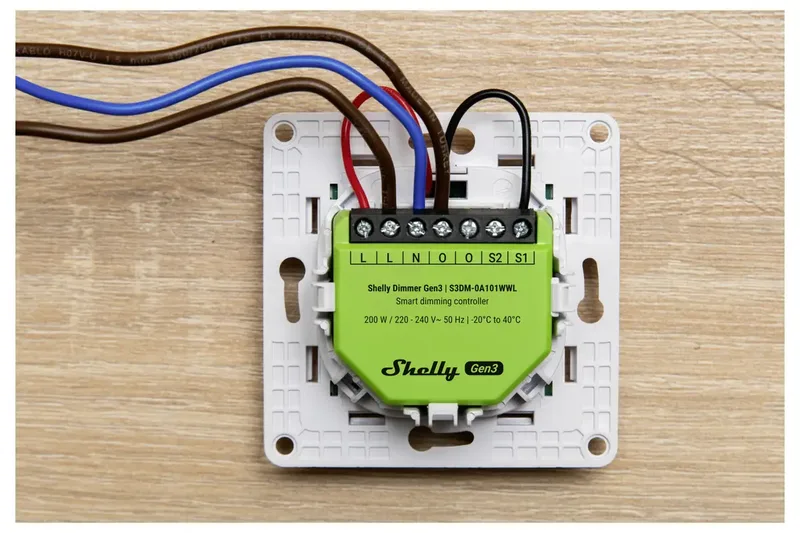 Dimmer Gen3 WiFi & Bluetooth fra Shelly i Lime – produktbillede 2 af 2