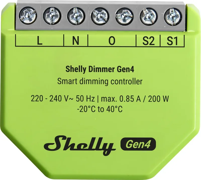 Dimmer Gen4 Shelly Dimmer Wi-Fi, Bluetooth, ZigBee från Shelly – produktbild