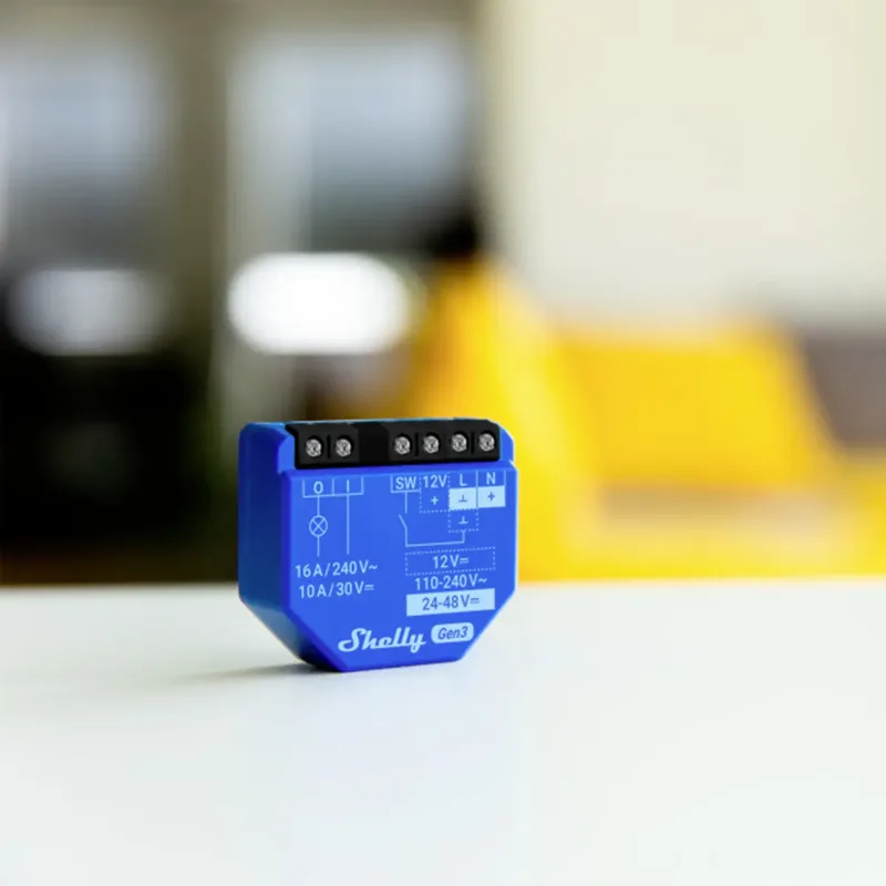 Gen3 - Slimme Schakelaar - Wi-Fi - Bluetooth Gateway van Shelly in Wit – productfoto 2 van 2