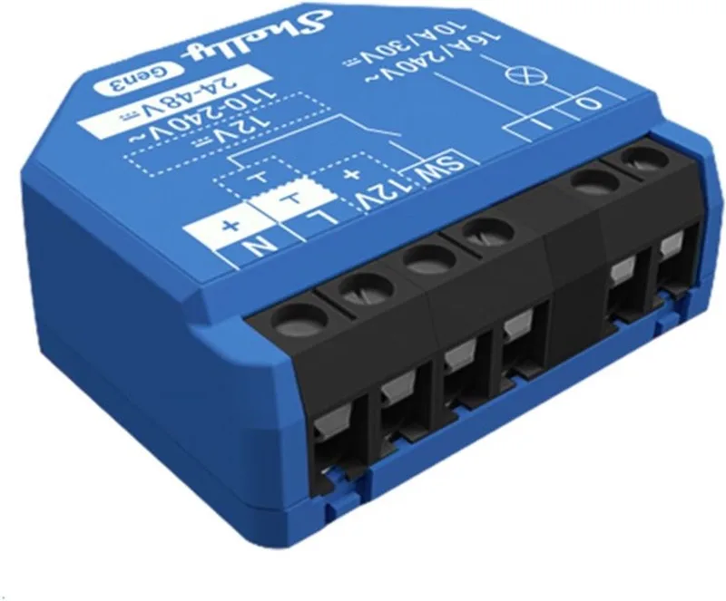 Gen3 - Slimme Schakelaar - Wi-Fi - Bluetooth Gateway van Shelly in Wit – productfoto 1 van 2