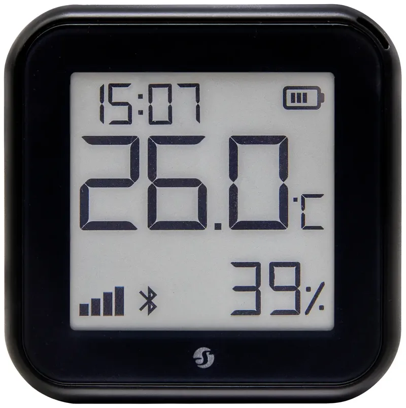 H&T Gen 3 Matte Black Funk-Temperatursensor, -Luftfeuchtesensor Bluetooth, Wi-Fi från Shelly – produktbild 1 av 4