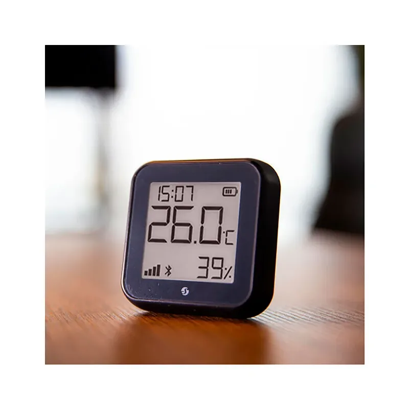 H&T Gen 3 Matte Black Funk-Temperatursensor, -Luftfeuchtesensor Bluetooth, Wi-Fi från Shelly – produktbild 3 av 4