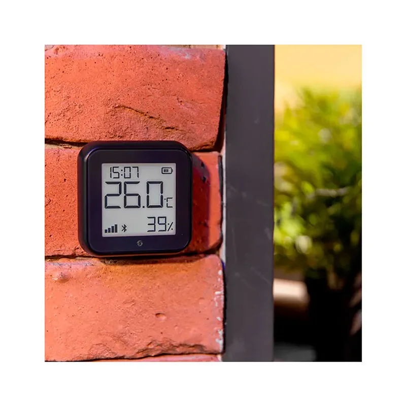 H&T Gen 3 Matte Black Funk-Temperatursensor, -Luftfeuchtesensor Bluetooth, Wi-Fi från Shelly – produktbild 4 av 4