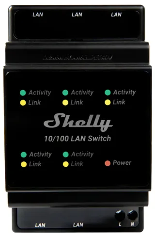 LAN Switch by Shelly in Black – product photo 3 of 3