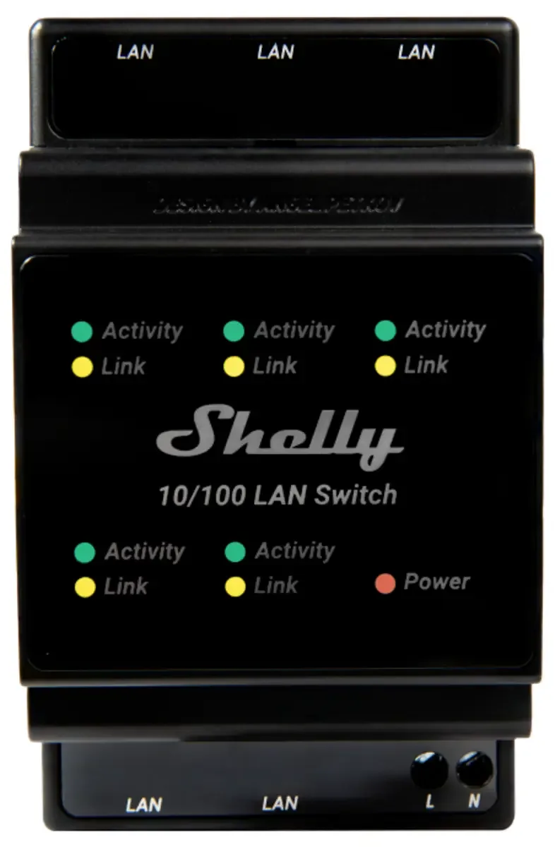 LAN Switch by Shelly in Black – product photo 3 of 3