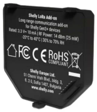 Set Van 2 Relais Eu868 Voor Smart Home Gen.3 4 Lo-Ra by Shelly in Transparent – product photo 2 of 2
