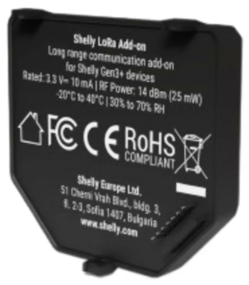 Set Van 2 Relais Eu868 Voor Smart Home Gen.3 4 Lo-Ra by Shelly in Transparent – product photo 2 of 2