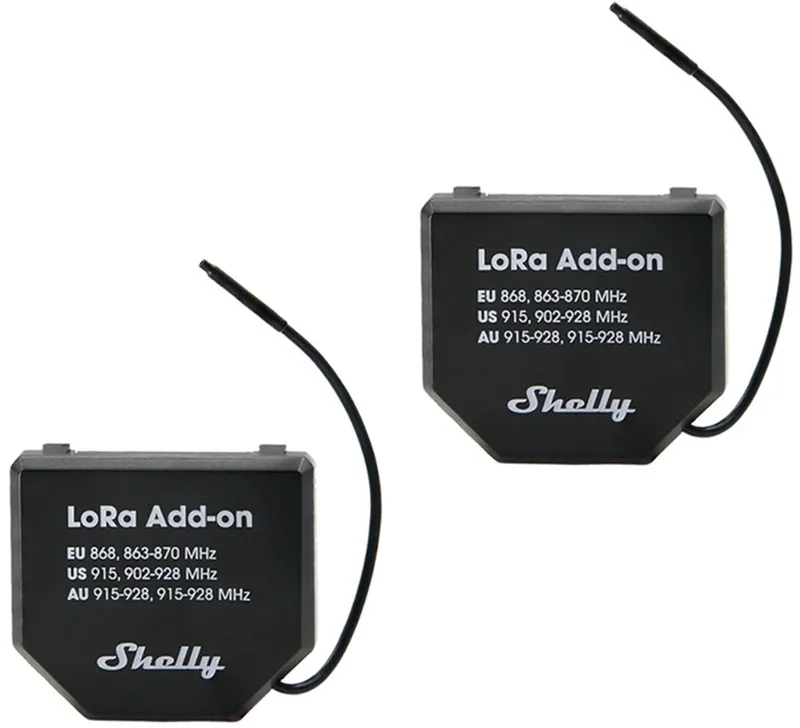 Set Van 2 Relais Eu868 Voor Smart Home Gen.3 4 Lo-Ra by Shelly in Transparent – product photo 1 of 2