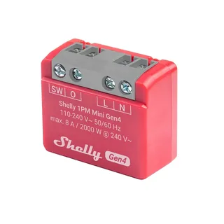Shelly 1PM Mini Gen4 - WiFi & Zigbee-relais, vermogensmeting från Shelly – produktbild 2 av 5