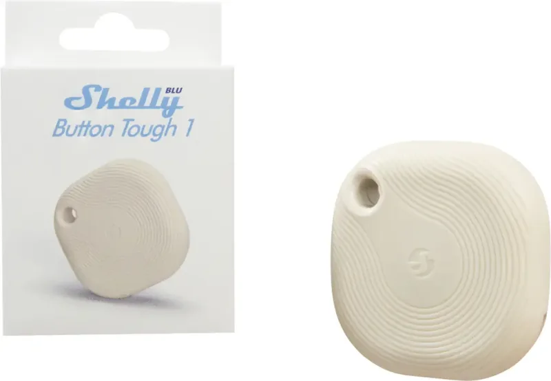 Shelly BLU Button Tough 1 Ivory Fernbedienung, Taster Bluetooth Low Energy från Shelly – produktbild
