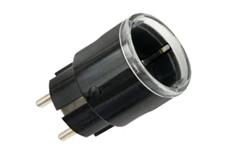 Steckdose Shelly Plug S Gen3 MTR, Schaltsteckdose van Shelly in Zwart – productfoto 1 van 5