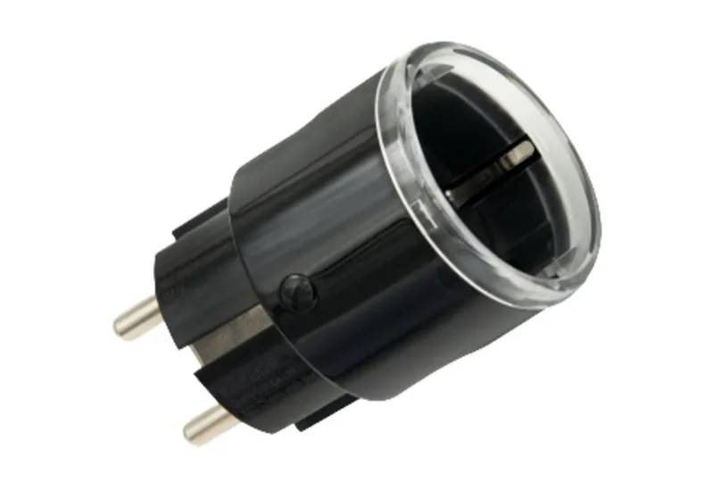 Steckdose Shelly Plug S Gen3 MTR, Schaltsteckdose van Shelly in Zwart – productfoto 1 van 5