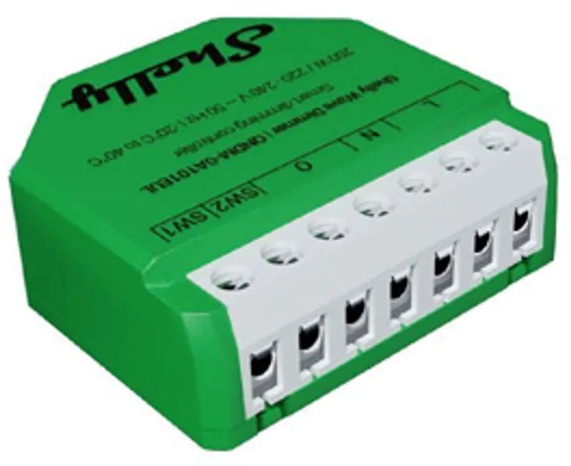 Wave Dimmer Slimme Z-wave Dimmer met Long Range van Shelly in Groen – productfoto