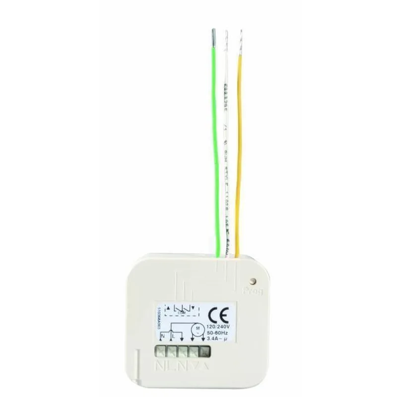 RTS Inbouwontvanger Zonwering/Rolluiken - inbouw achter schakelaar - compatible met TaHoma switch fra Somfy i Hvid – produktbillede