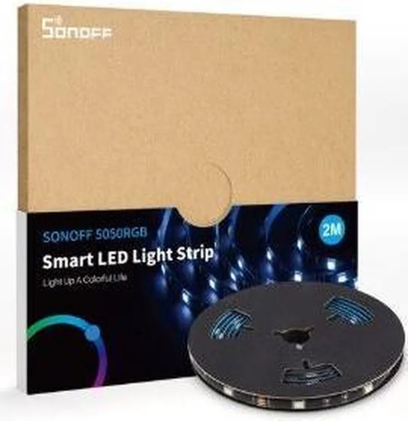 M0802040001 lichtstrip Universeel strooklicht Binnen/buiten LED 2 m von SONOFF in Schwarz – Produktfoto