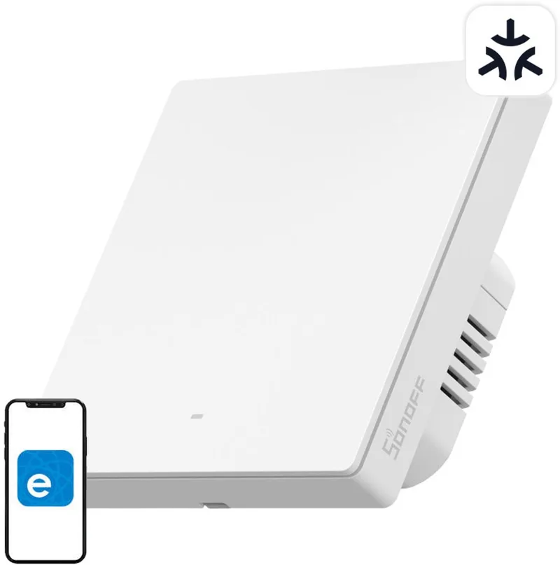 M5-1C-86W Smart Wifi-Schakelaar Voor Smart Home Matter-Systeem von SONOFF in Transparent – Produktfoto