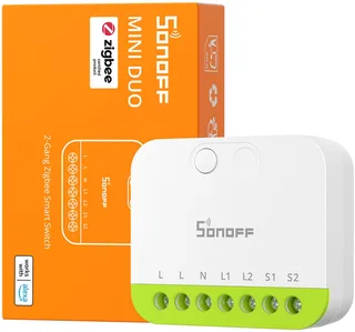 MINI-ZB2GS ZigBee two-channel mini switch by SONOFF in White – product photo 1 of 5