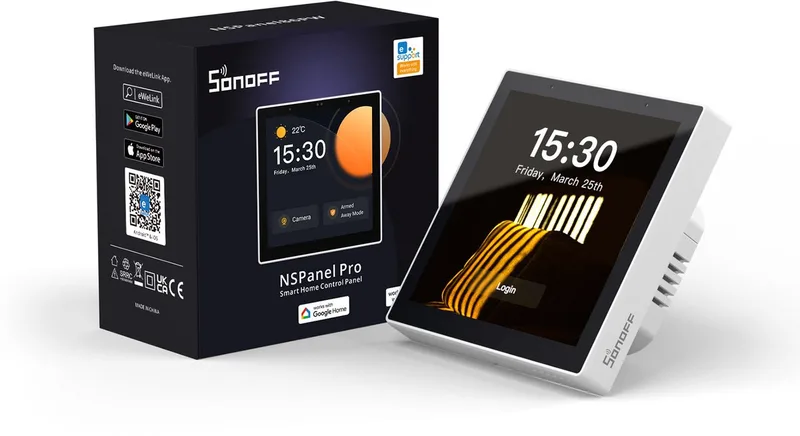 NSPanel86PW - schakelaar de SONOFF en Transparent – photo produit