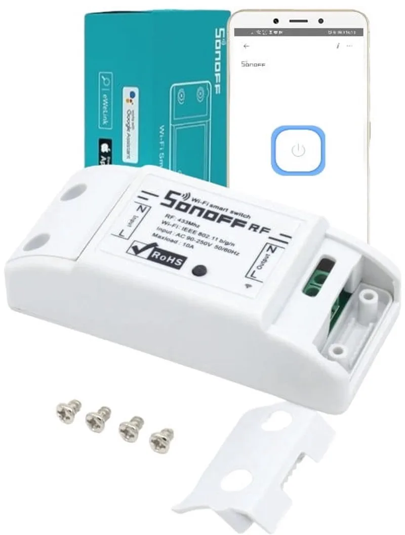 RFR2 WIFI Smart switch met RF433 control van SONOFF in Wit – productfoto