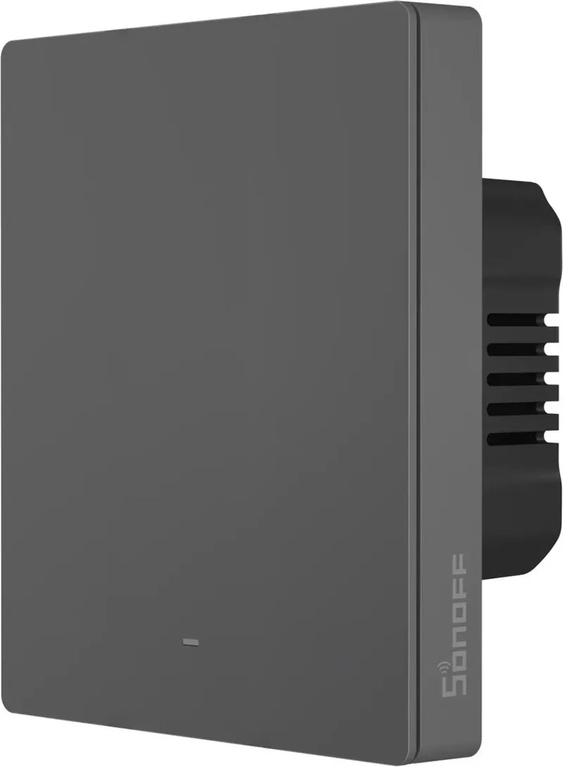 SwitchMan Smart Wall Switch - M5 - Mechanische slimme schakelaar - 1 Kanaal - Ondersteunt App en spraakbesturing - Smarthome van SONOFF in Mat Grijs – 1 – productfoto