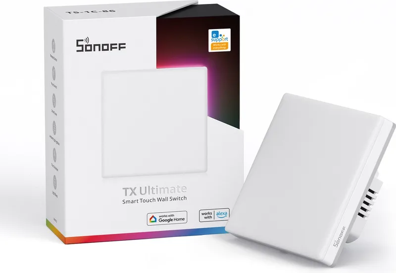 T5-1C-86 - schakelaar von SONOFF in Transparent – Produktfoto