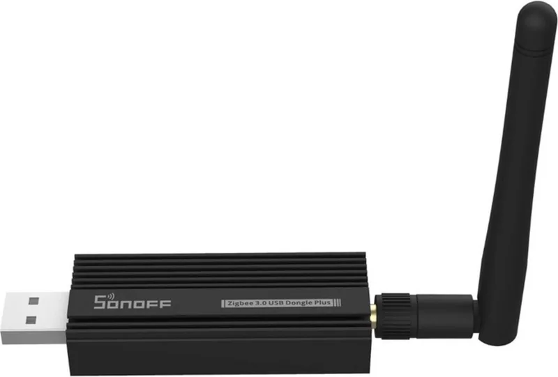 ZigBee 3.0 USB Dongle Plus - Dongle-P - compatible met Home Assistant, Domoticz en meer by SONOFF in Black – product photo