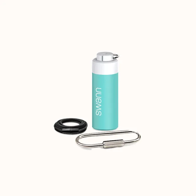 ActiveResponse Personal Safety Alarm Gen 2 Aqua–Persoonlijk Alarm- Draagbare SOS Alarm-120 DB Sirene-Gratis SMS GPS Locatie Delen-Paniekknop- Geen Abonnement-Inclusief Batterij Lanyard en Keyring