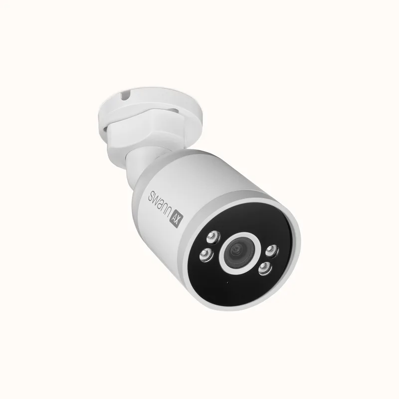 AdvancedX Series - Beveiligingscamera's - Add-On Camera - cctv camera - Spotlight Bullet - Met Microfoon - 1 Pack by Swann in White – product photo