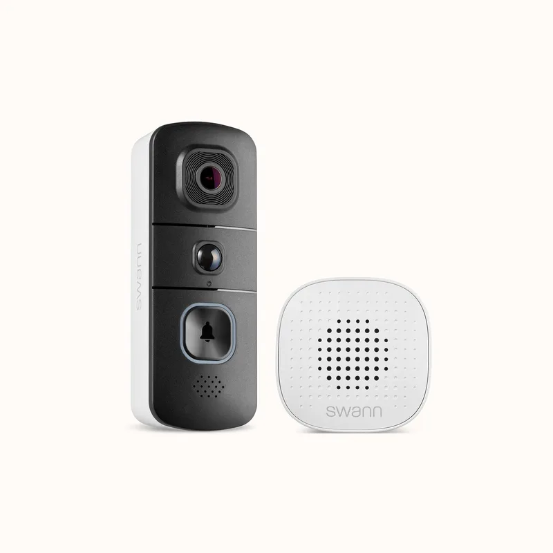 EVO Video Deurbel - Slimme Video Deurbel - Inclusief Chime de Swann en Noir, Blanc – photo produit