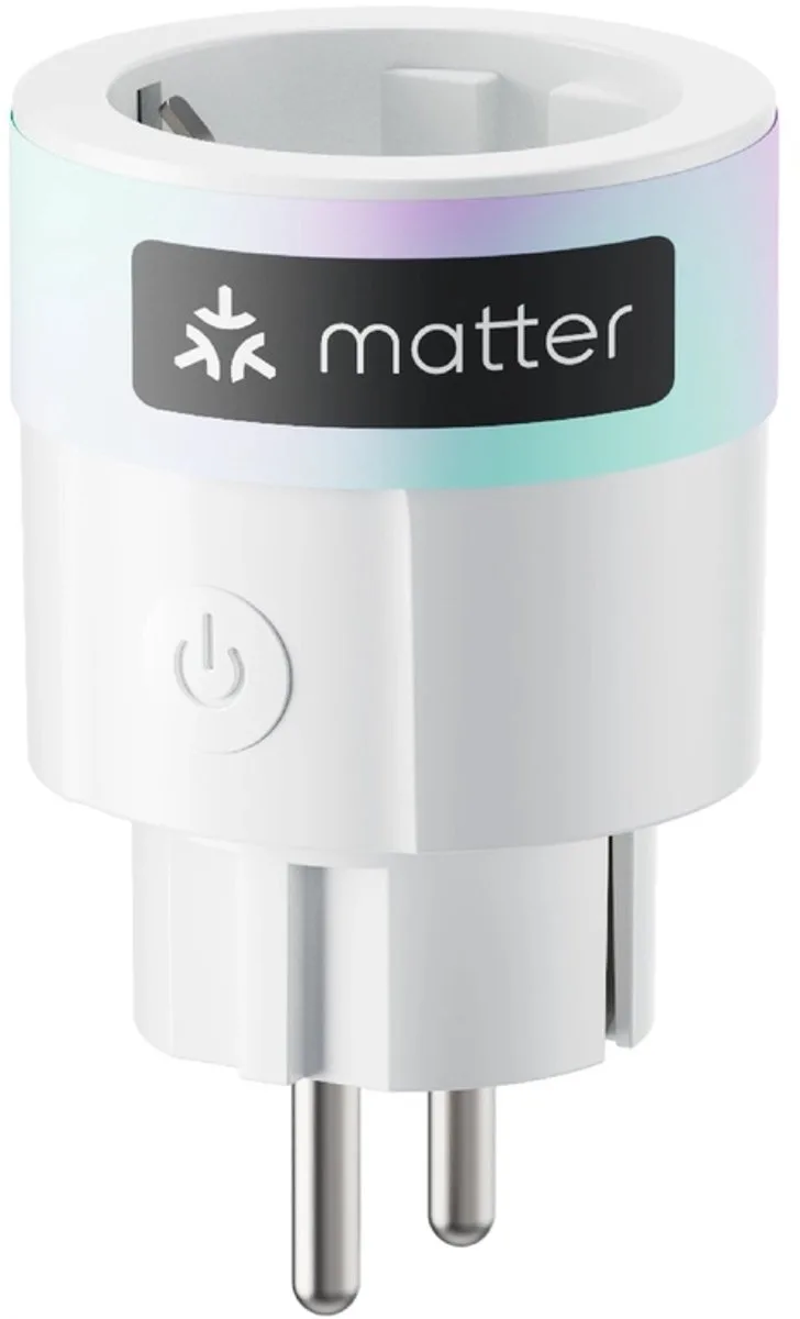 Plug Mini – Slimme stekker met Matter, energiemeting en spraakbediening – EU-model by SwitchBot in White – product photo