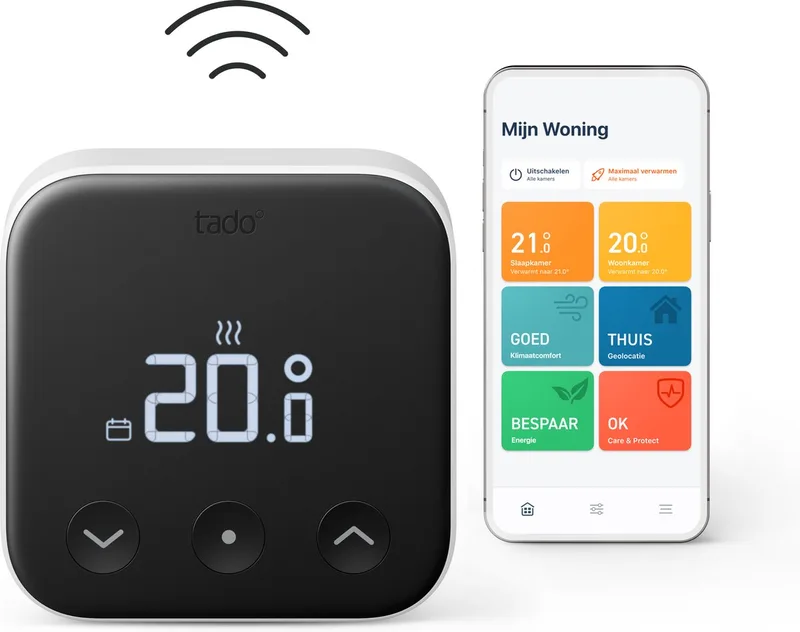 Draadloze Temperatuursensor X – Uitbreiding – Werkt alleen met tado° X Bridge / Thermostaat / Starterkit by tado° in White – product photo