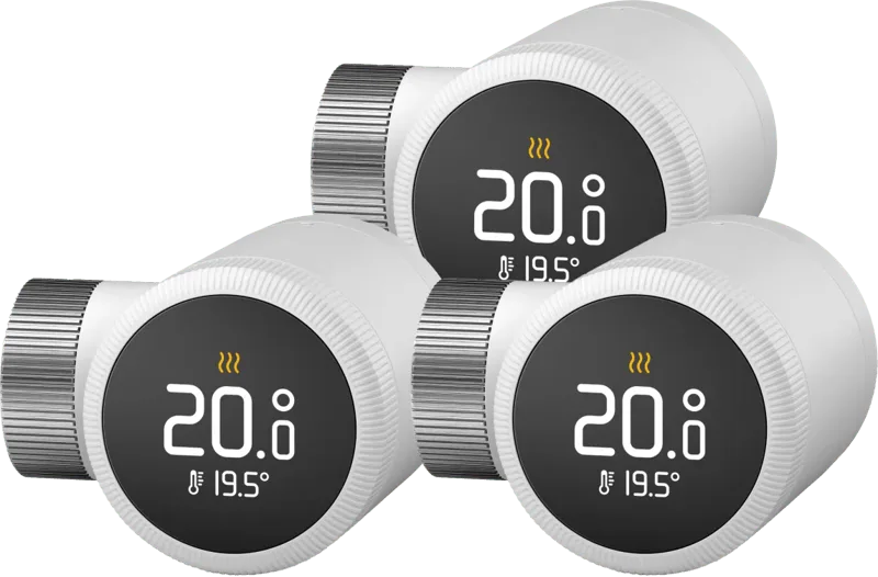 Slimme Radiatorknop X 3-Pack (uitbreiding) von tado° – Produktfoto