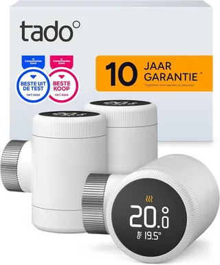Slimme Radiatorknop X (Trio Pack) – Smart Radiator Thermostat | Spraakbesturing (Alexa, Google, Siri) | Bespaar Energie tot 22 % | DIY Installatie