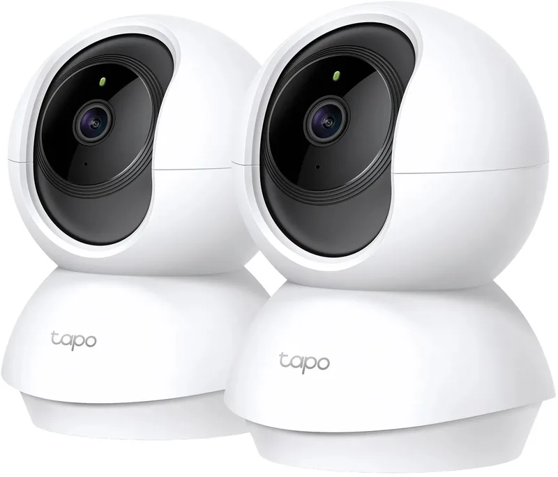 C200 Beveiligingscamera binnen 2 pak - Full HD- Pan/Tilt - WiFi camera fra TP-Link i 1080P – produktbillede