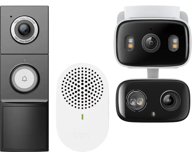 C246D + D235 Smart Battery & Wired Doorbell by TP-Link – product photo