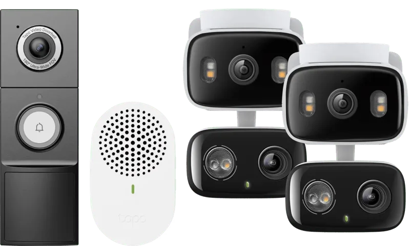 C246D Duo Pack + D235 Smart Battery & Wired Doorbell de TP-Link – photo produit