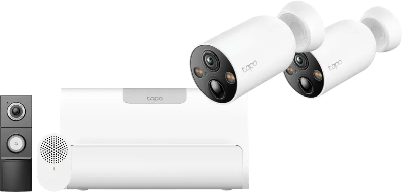C460 Duo Pack + H500 CentralHub + D235 Smart Battery & Wired Doorbell från TP-Link – produktbild