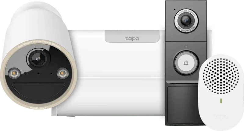 C460 + H500 CentralHub + D235 Smart Battery & Wired Doorbell de TP-Link – photo produit