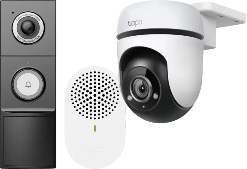 C500 + D235 Smart Battery & Wired Doorbell de TP-Link – photo produit
