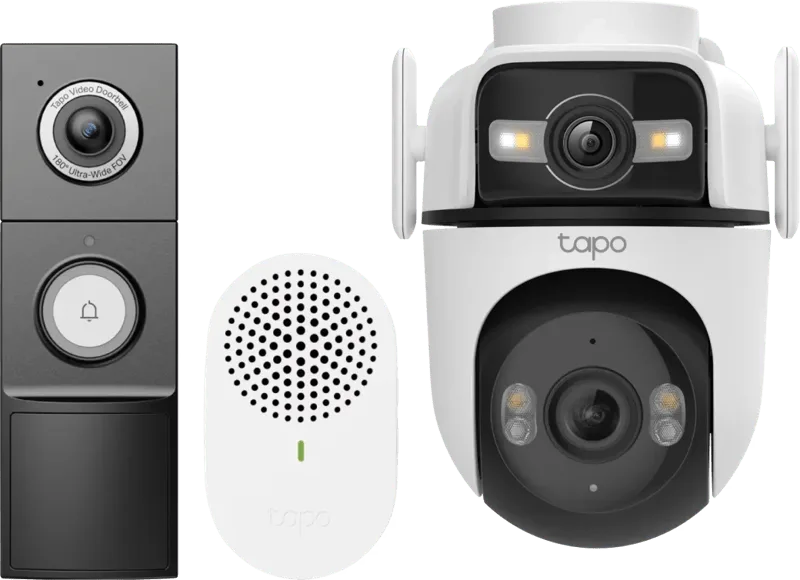 C545D + D235 Smart Battery & Wired Doorbell de TP-Link – photo produit