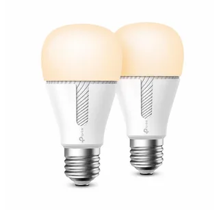 LED-Leuchtmittel KL110 Doppelpack E27 LED Glühbirne 10W dimmbar warmweiß WLAN Kasa App, E27, Tageslichtweiß, Glühlampe Zeitsteuerung Sprachsteuerung Alexa Google Home IFTTT komp. by TP-Link in White – product photo 1 of 5