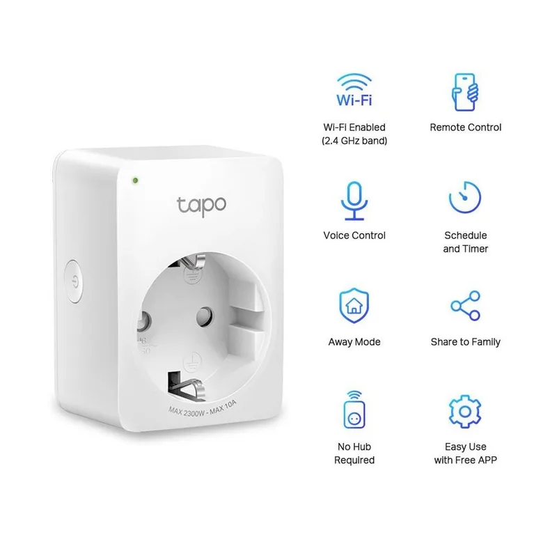 P100 Slimme Stekker - Nederland- 1 Pack de TP-Link en Blanc – photo produit 2 sur 5