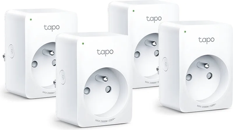 P110 - Slimme Stekker - Smart Plug- 4 stuks - Energiebewaking- BE/FR de TP-Link en Blanc – photo produit